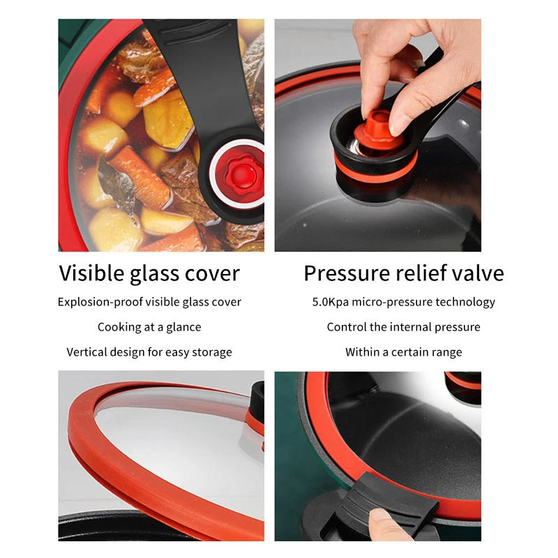 Description Picture 5 of itemPressure cooker ih compatible pressure cooker 3.5L large-capacity low-temperature cooking rice stone electric pressure cooker As