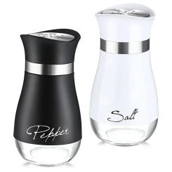Salt &Pepper Shakers Spice Dispenser With Adjustable Pour Holes Refillable Pepper Shaker Seasoning Cans box Kitchen tools Supply