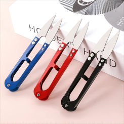 Diy Sewing Line Cutting Scissors Small High Carbon Steel Cross Stitch Crafts Tailor Shears Plastic Needlework Thread Supplies