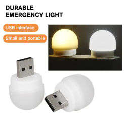 USB Plug Lamp Computer Mobile Power Charging USB Small Lamps Protection Night Small Round Eye Light Book Light Light Readin Y3O0