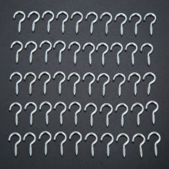 100 Pcs Screw in Hanger Picture Photo Frame Lamp Light Plant Curtain Net Wire Ceiling Eye Bolt C Cup Hook Clasp Festival Decor
