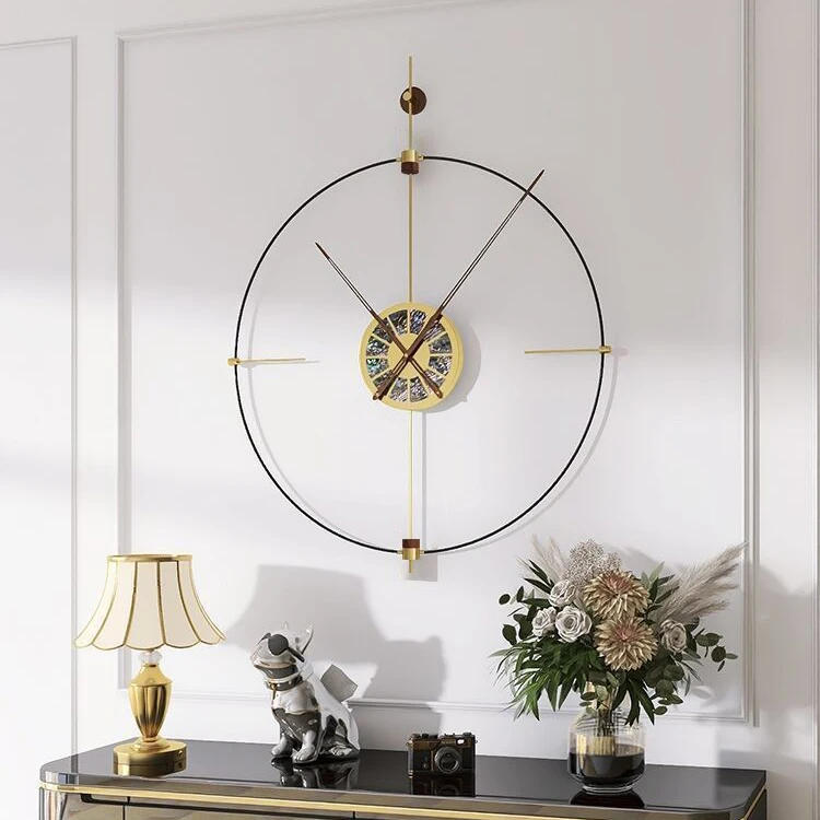 Description Picture 2 of itemModern Wall Clock Large Luxury Wall Watches Aesthetic Silent Clocks Elegant Stylish Bedroom Watch Living Room Home Decoration