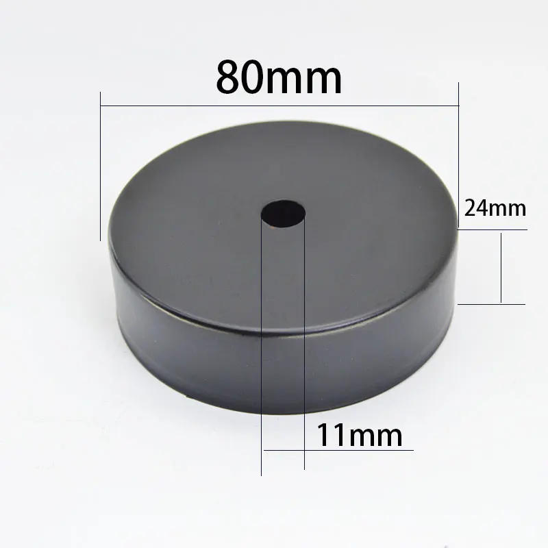 Description Picture 4 of item80mm Lamp Fixing Base Metal Plate Ceiling Wall Lighting Accessor Vintage Pendant Lamp Home Decoration Stair Hallway Light Holder