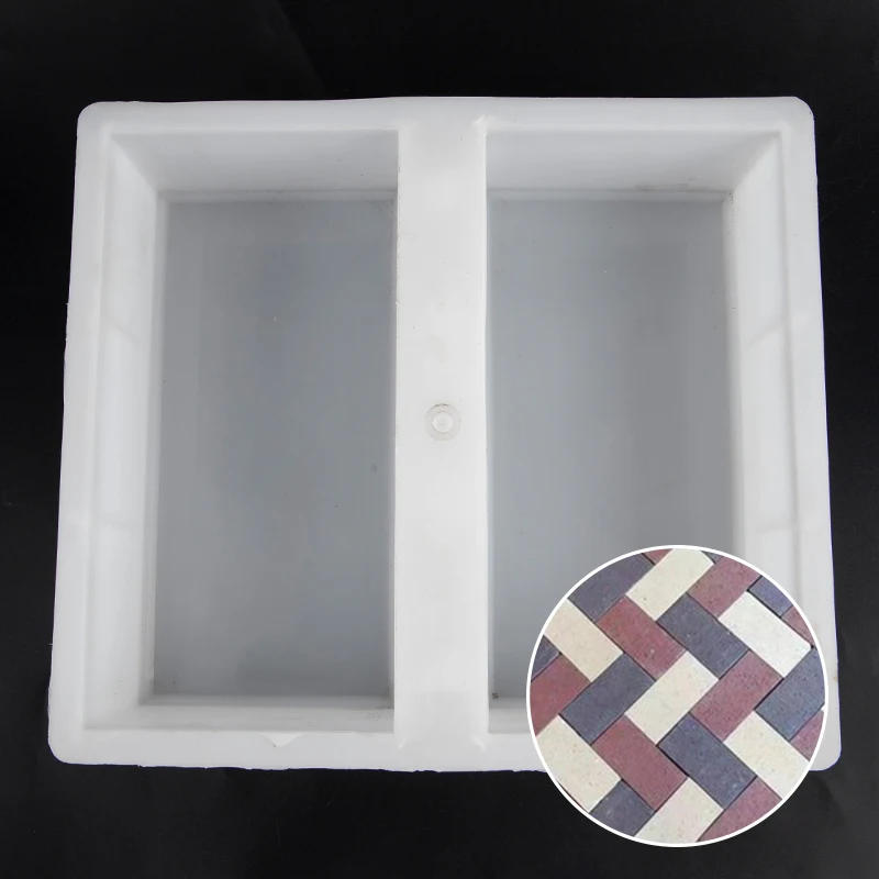 Description Picture 3 of itemPlastic Garden Path Mold Pavement DIY Maker Paving Cement Brick The Stone Road Moulds Tool Decoration