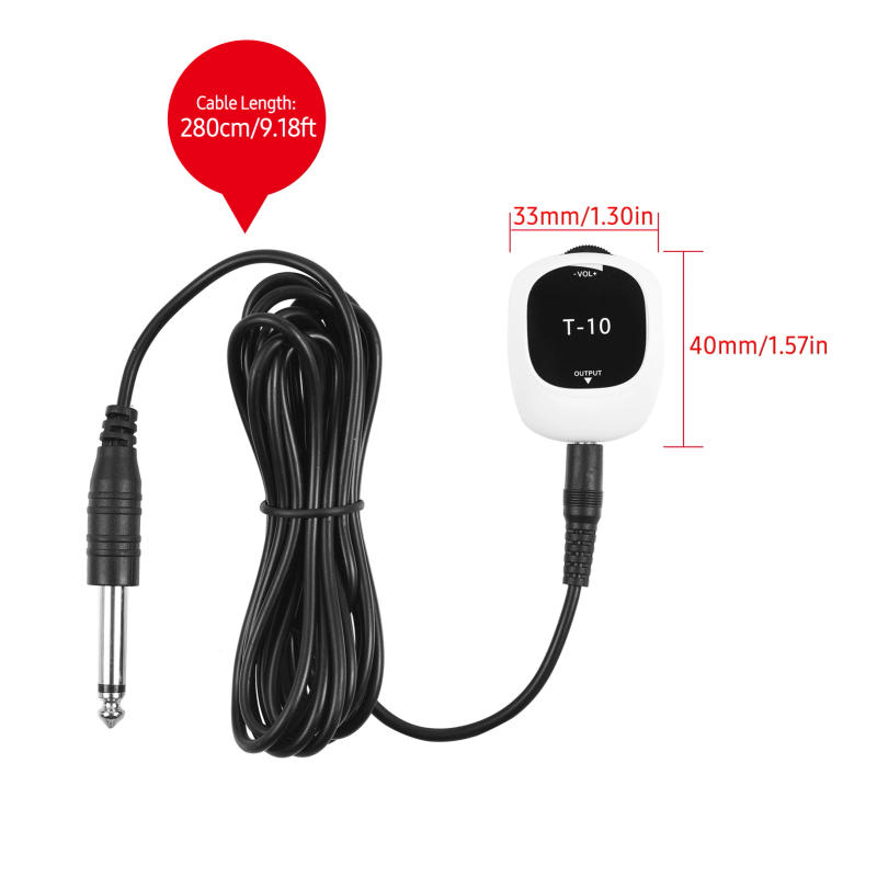 Description Picture 6 of itemPiezo Pickup Universal No Drilling Self-adhesive Pick-up 6.5mm Audio Interface Multifunction Pickup for Guitar Ukulele Strings