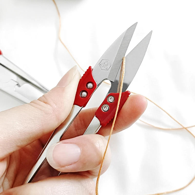 Description Picture 5 of item5/10/20pcs U Thread Scissors Stainless Steel Yarn Shears Cutting Sewing Scissors Cross Stitch Scissors Embroidery Shears Costura