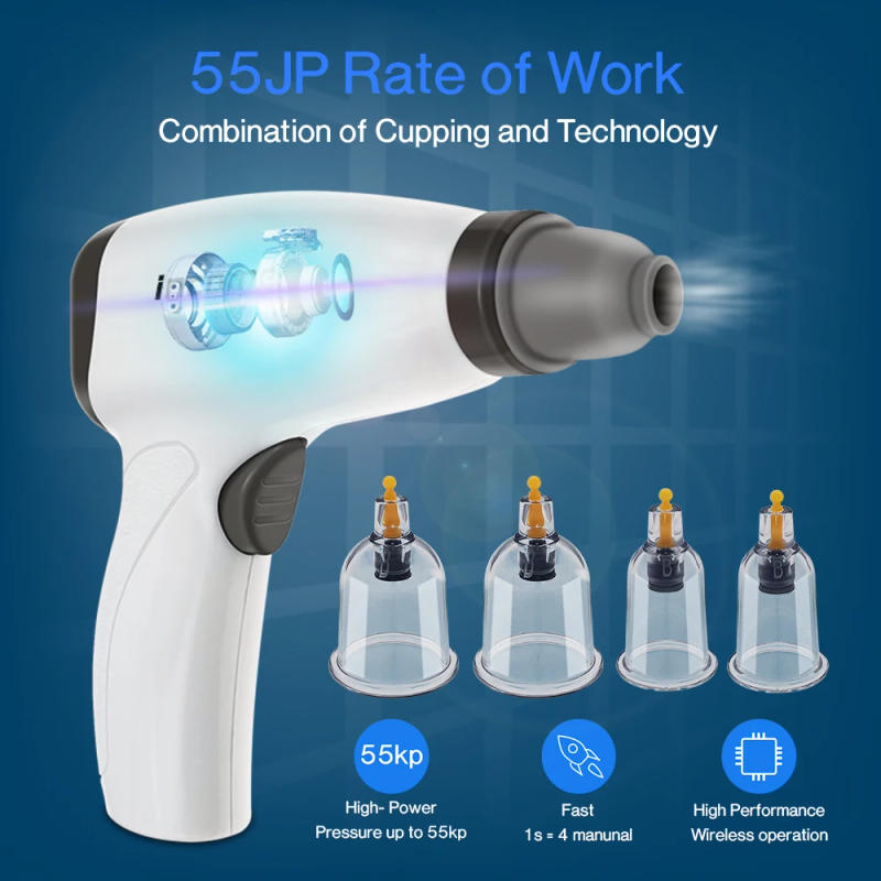 Description Picture 2 of itemElectric Cupping Set Massage Body Cups Anti Cellulite Vacuum Suction Cup Physiotherapy Massager Jars Ventosas Masaje For Body