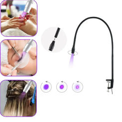 5W UV Lash Light for Light Curing UV Eyelash Glue LED Eyelash Extensions Nail Tech Glue Lamp 5V USB Adjustable focal length