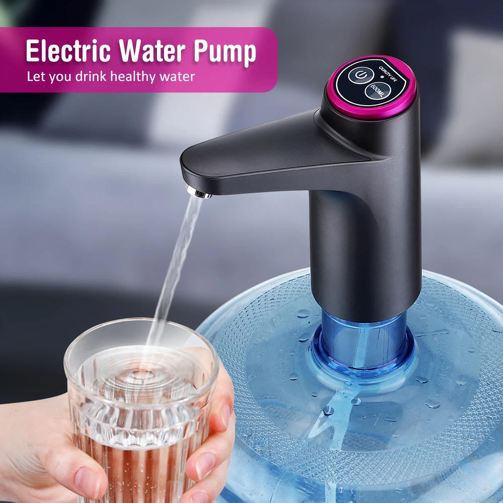 Description Picture 2 of itemAutomatic Water Dispenser Electric Water Pump Button Control USB Charge Kitchen Office Outdoor Drink Dispenser Wine Extractor