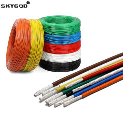 1m UL1332 PTFE Wire FEP Insulated AWG 30 28 26 24 22 20 18 16 14 13 12 11 10 High Temperature Tinned Copper Cable for 3D Printer
