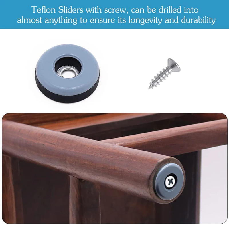 Description Picture 5 of item20 PCS Table And Chair Leg Pads Furniture Slider Pads Cabinet Sofa Wear Resistant Floor Protector Pads Furniture Hardware