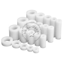 100 PCS M5 Insulated Column Plastic Sleeve ABS Cushion High Column Washer Pillar Spacer Plastic Tube Isolation Washer Pipe