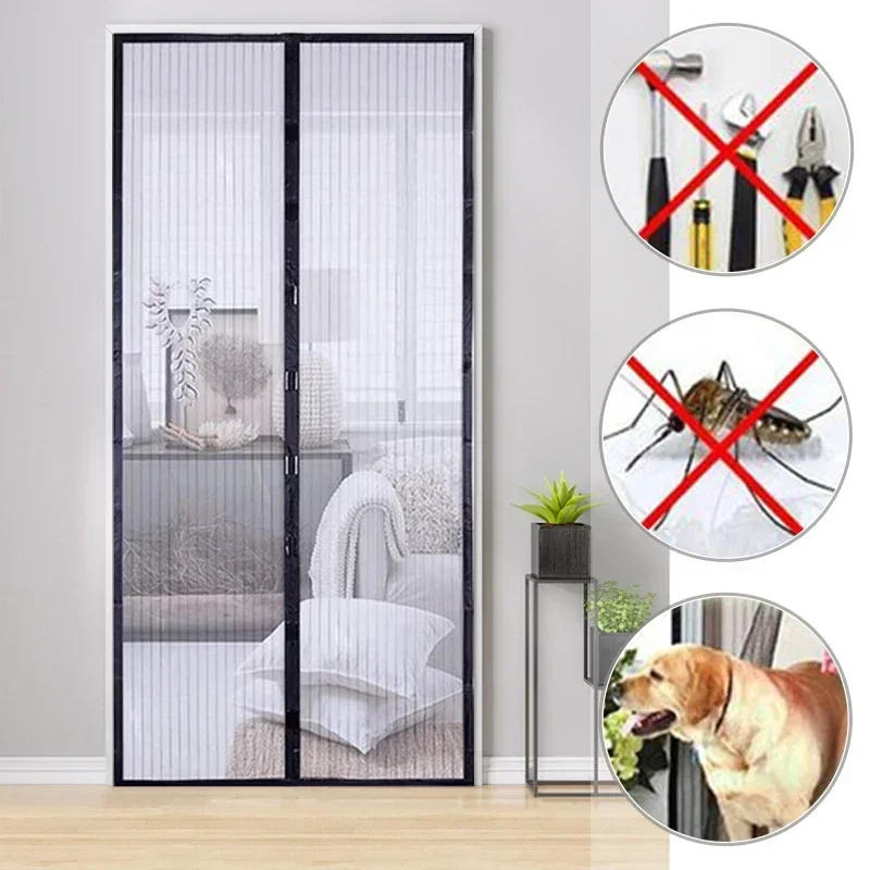 Description Picture 3 of itemDIY Mosquito Net for Window Magnetic Mosquito Net Self-adhesive Indoor Insect Screen Door Curtain Curtains Shades Home Textile