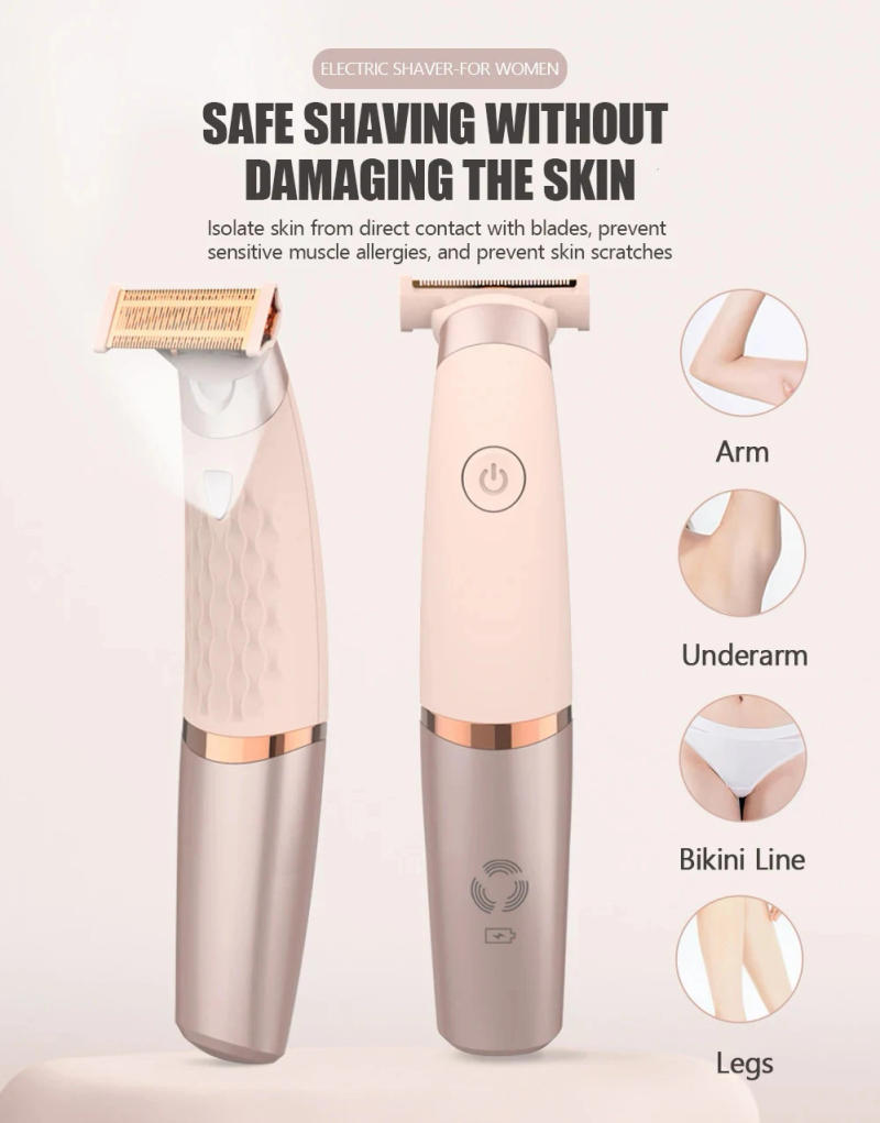 Description Picture 2 of itemElectric Shaver for Women Rechargeable Beard HairTrimmer Waterproof Razor Painless BodyClipper Shaving Face Groomer Hair Removal