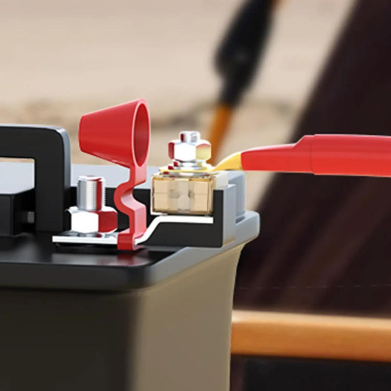 Description Picture 4 of itemBLUSUNSOLAR Terminal Fuse Block Kit, Single Stud M8 (5/16") + Battery Fuse (Waterproof Shell) MRBF FUSE