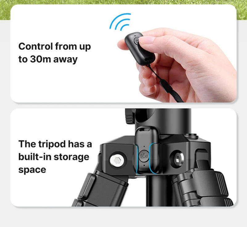 Description Picture 5 of itemUlanzi MT-65 1.76M Horizontal Tripod with 30M Remote Control DSLR Camera Phone Video Tripod Extended Arm for Livestream Shooting