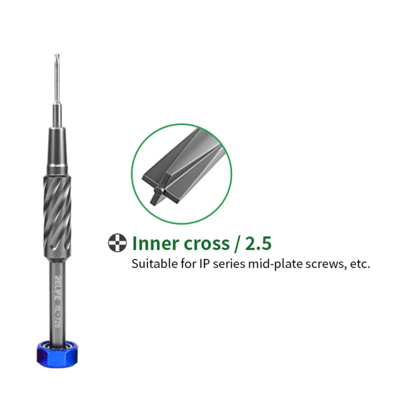 Description Picture 4 of itemRELIFE RL-728A RL-728B 2D Sturdy Repair Screwdriver Set for Mobile Phone and Laptop Strong Magnetic Bolt Driver Tools