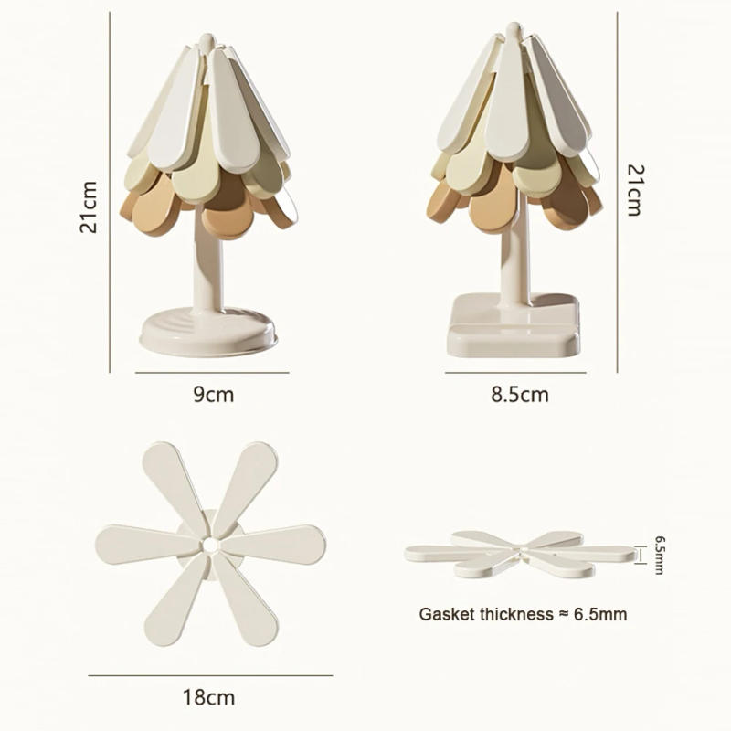 Description Picture 6 of itemSilicone Tree Trivet Set Innovative Tree Shape Trivet Set For Wood Table