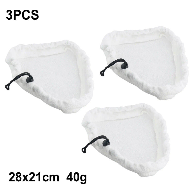 Description Picture 3 of item3Pcs Microfibre Cloth Cleaning Pad For Steam Floor Mop Steamer Cleaner Accessories 28x21cm Mop Pads