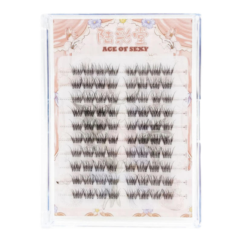 Description Picture 6 of item10 Rows Long Thick False Eyelashes Ultra-lightweight Eyelash Extension Natural Cosplay Fake Eyelashes For Beginner Makeup Tools