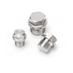 304 stainless steel external hexagonal flange plug oil plug inch plug G1/8 1/4 3/8 3/4 1-1/2 M8M10M12M22M24M27M33M36M60