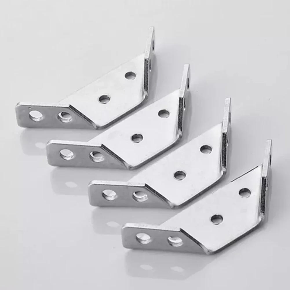 Description Picture 4 of itemStainless Steel Angle Corner Brackets Joint Bracket Fastener Furniture Door Cabinet Screens Wall Corner Stand Furniture Hardware