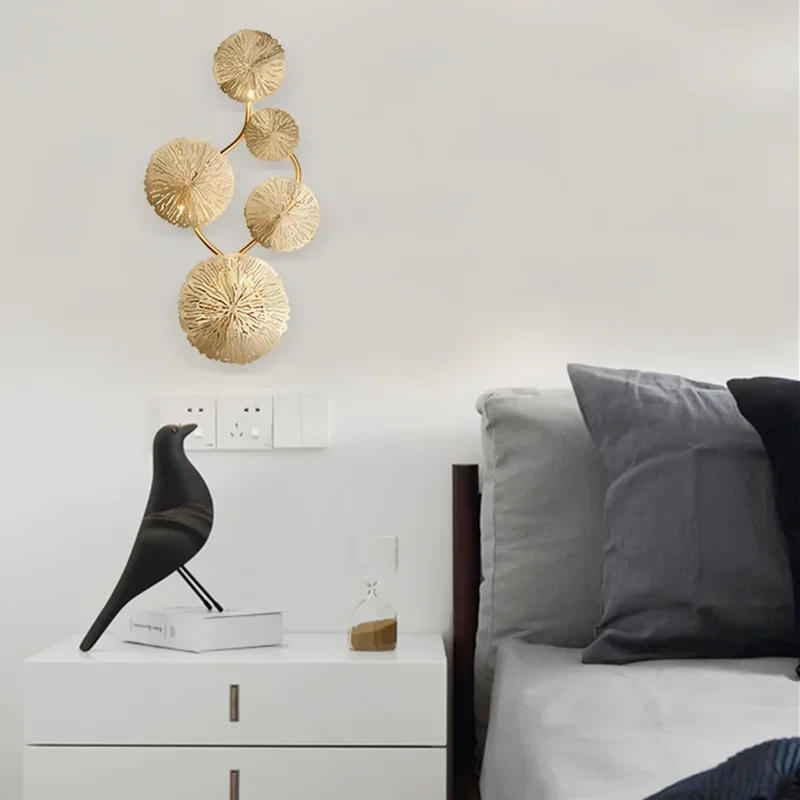 Description Picture 6 of itemModern Wall Lamp Lotus Leaf Sconce for Bathroom LED Lights Industrial Bedroom Bedside Indoor Lighting Fixture