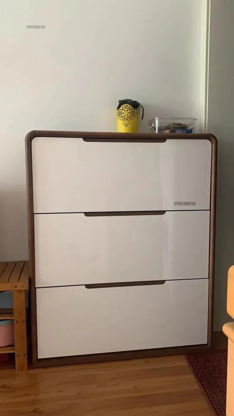 Description Picture 6 of itemModern Wooden Rack Shoe Cabinet Shelf Living Room Organizer Narrow Shoe Cabinets Hallway Space Saving Home Furniture c