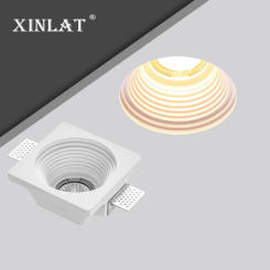 Home ceiling living room corridor aisle square round COB rimless gypsum downlight spotlight smart embedded