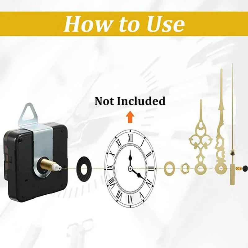 Description Picture 2 of itemSilent Wall Clock Movement Pendulum Clock Movement DIY Scanning Home Decoration Clock Movement Hands Home Clock Accessories