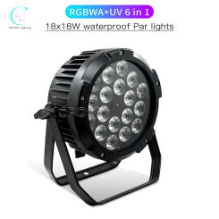 18x12W RGBW/18x18WRGBWA UV 6 in 1 LED Waterproof Par Light Outdoor Performance Stage Light Professional DJ Disco Equipment