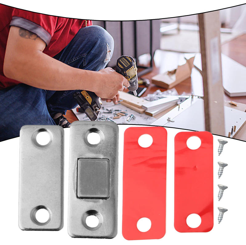 Description Picture 4 of itemMagnetic Steel Catch Latch Ultra Thin For Door Cabinet Cupboard Closer Stainless Steel For Drawer Closet Wardrobe Bathroom
