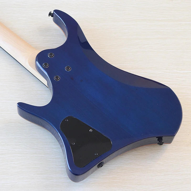 Description Picture 4 of item6 String Headless Electric Guitar 30 Inch Solid Ashwood Body Headless Guitar Good Handircaft