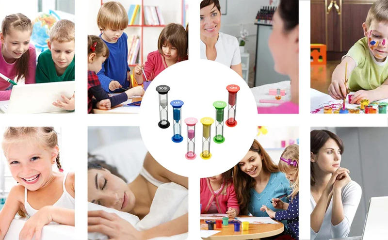Description Picture 2 of item6Pcs Sand Timer Hourglass 30S/1/2/3/5/10 Minutes Sand Table for Children Gift Home Decoration Clock Timer Garden Gifts