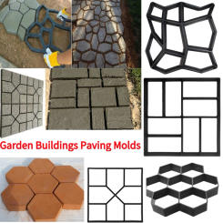 DIY Plastic Pavement Brick Concrete Stepping Stone Cement Mould Reusable DIY Manually Paving Road Mold Maker Road Pavement Paver