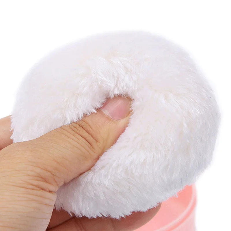 Description Picture 6 of itemNew High Quality Baby Soft Face Body Cosmetic Powder Puff talcum powder Sponge Box Case Container 1PCS Wholesale