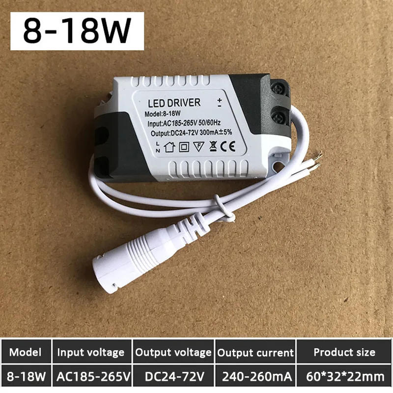 Description Picture 3 of itemLED Driver 280mA 8-24W AC 110V 220V to DC 24V Lighting Transformer Panel Ceilling Lamp LED Strip Power Supply Adapter