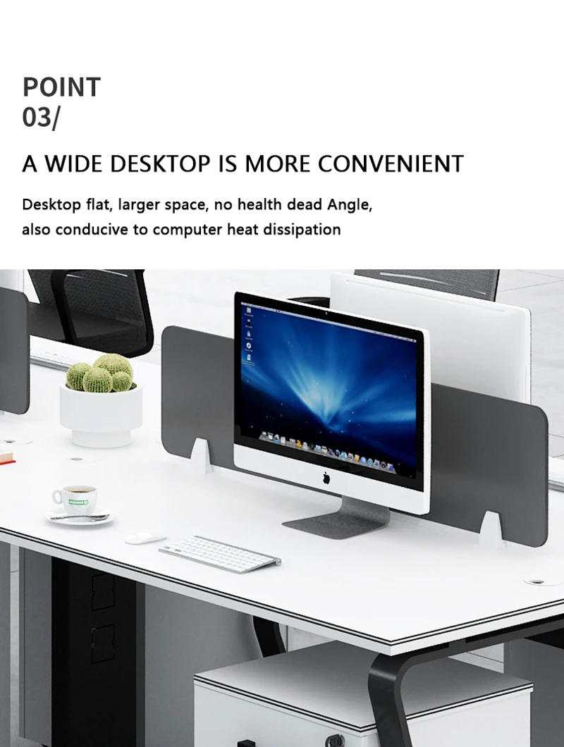 Description Picture 5 of itemStaff Desk Four or Six People Combination Simple Office Computer Single Training Table Furniture