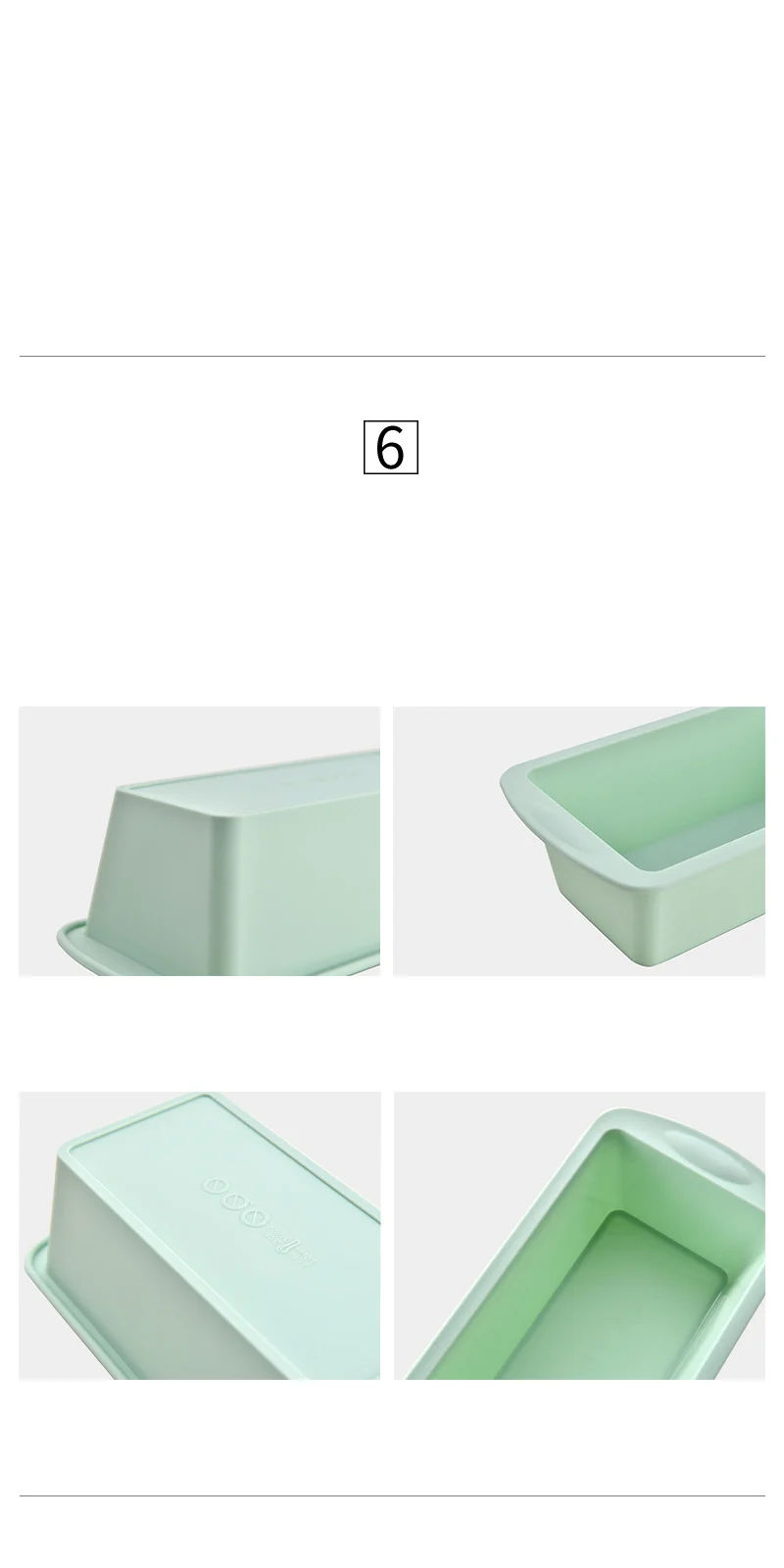 Description Picture 6 of item1/4Pcs Household Rectangular Silicone Mold Candy Toast Mould Easter Bread DIY Kitchen Supplies Cake Bakeware Pan Baking Tools