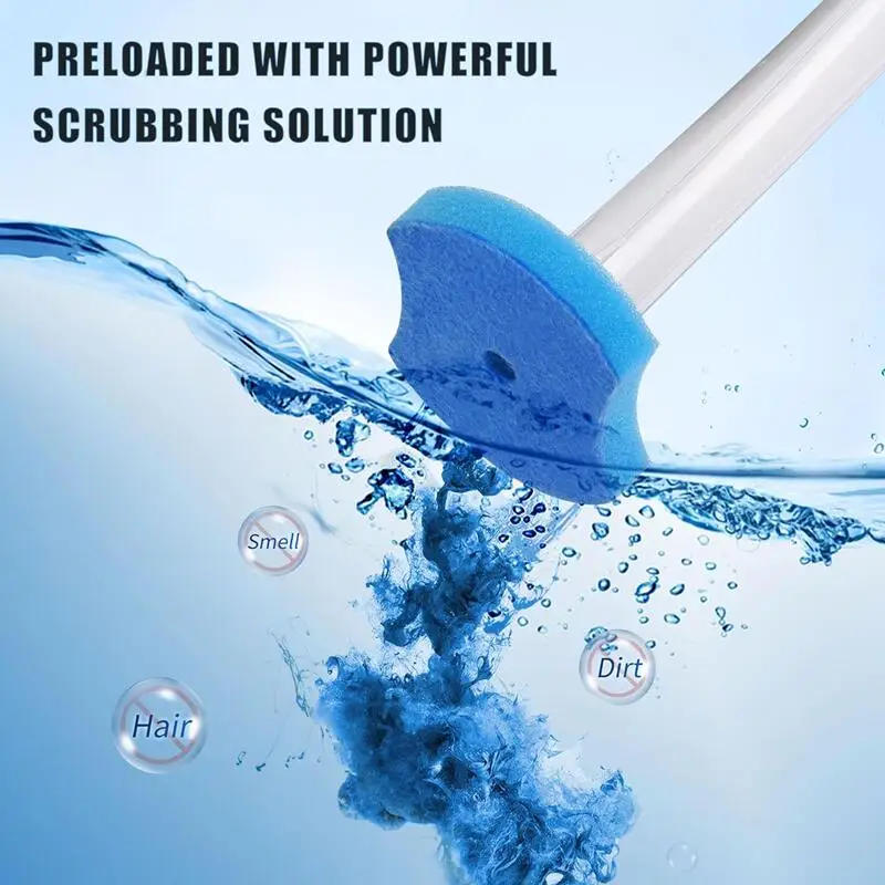 Description Picture 3 of item24PCS Disposable Toilet Bowl Refills Upgraded Toilet Bathroom Cleaning Sponges Pads Cleaner Heads Supplies Not Come With Brush