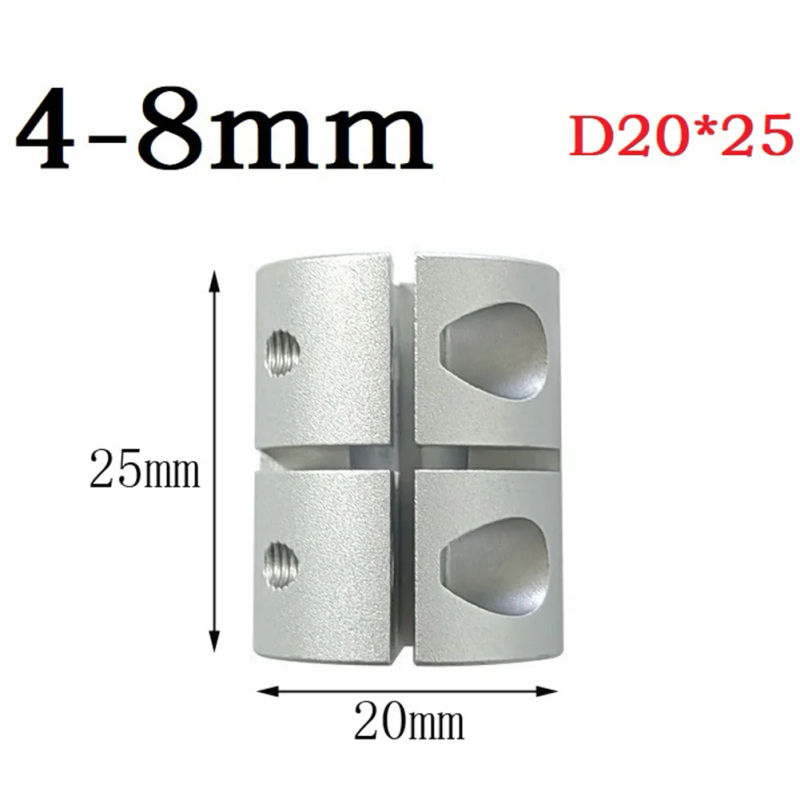 Description Picture 4 of itemAluminum Alloy Coupler Rigid Coupling Bore 3D-Printer Part Stepper Motor D20x25 For Hardware Mold Mechanical Transmission
