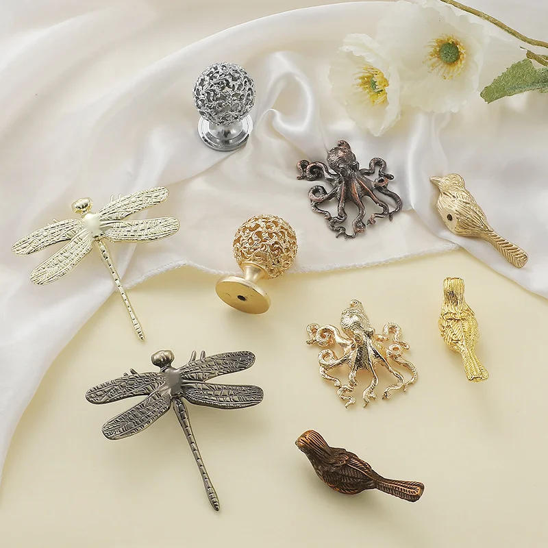 Description Picture 2 of itemAnimal Shape Furniture Handle Drawer Knob Insect Bird Cabinet Door Handles Wardrobe Cupboard Pulls Children's Room Hardware Diy