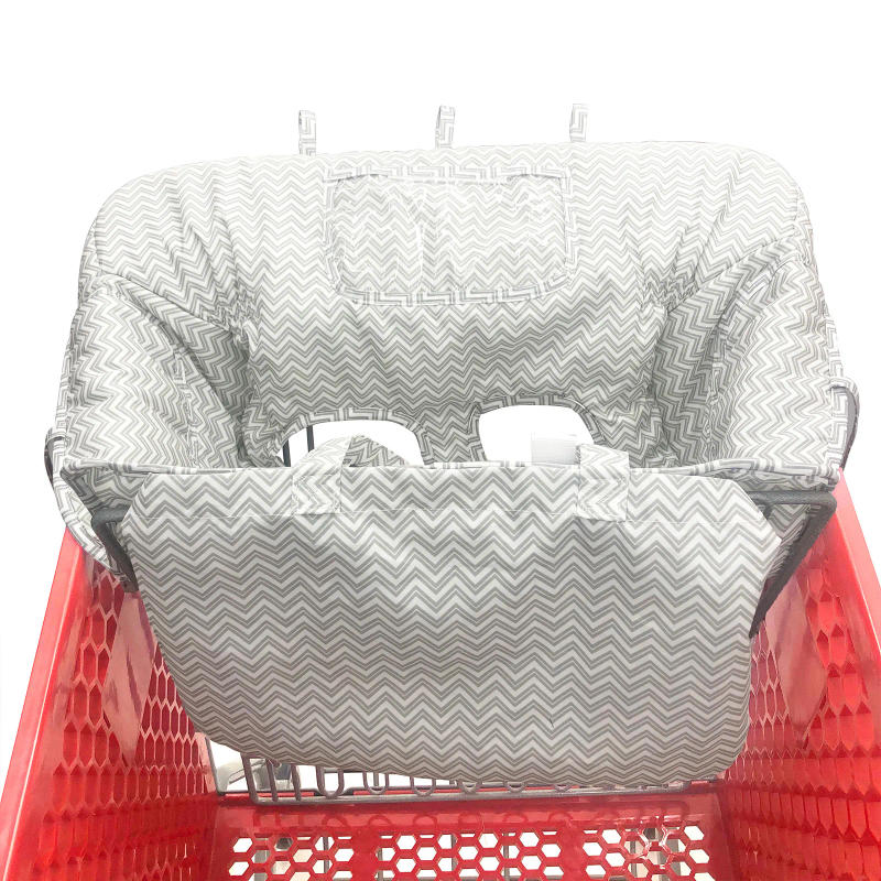 Description Picture 3 of itemMultifunctional 2-in-1 Baby Shopping Cart Cover Children Highchair Cover with Thickened Soft Cushion Transparent Phone Holder