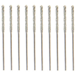 20Pcs 0.8mm Diamond Coated Tipped Tip Twist Drill Bit for Glass Jewelry Stone Tile