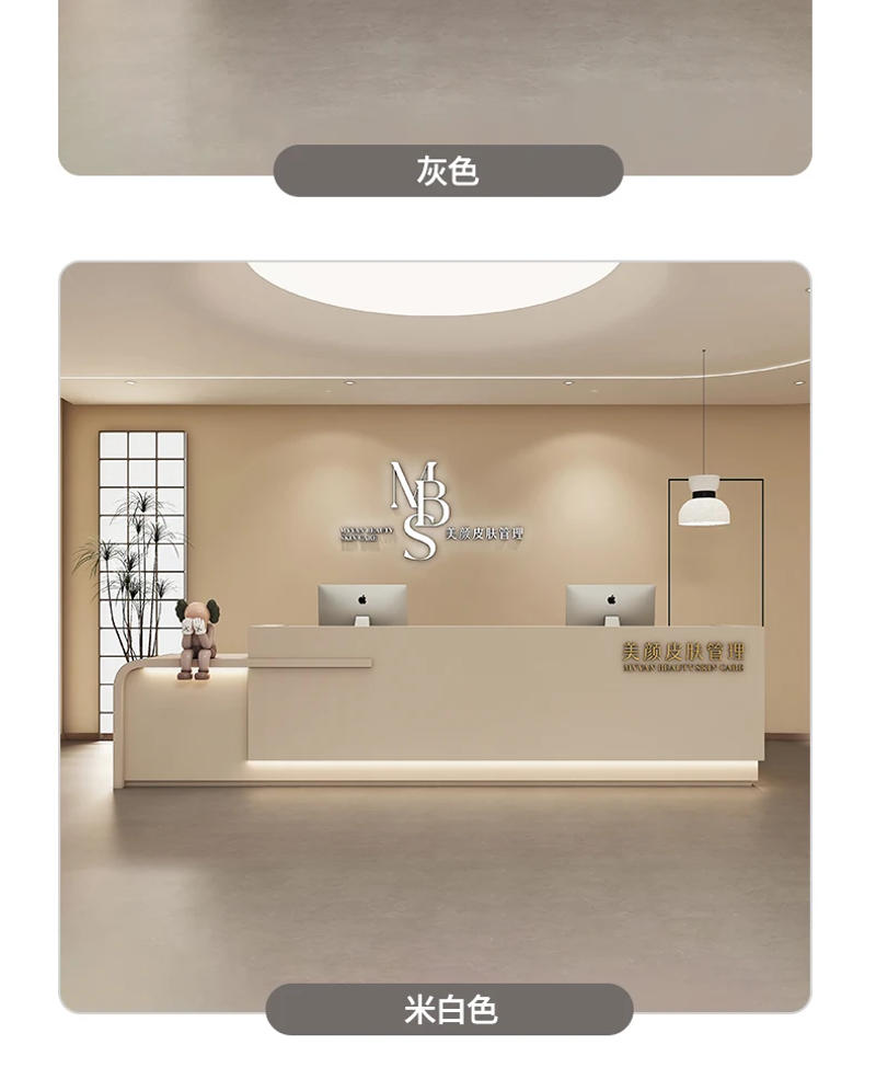 Description Picture 5 of itemModern Service Reception Desks Beauty Salon Executive Club Lectern Corner Reception Desks Shop Empfangstheke Luxury Furniture