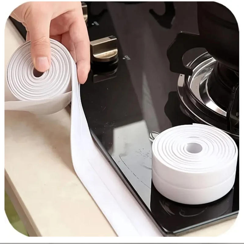 Description Picture 6 of item1m/3.2m PVC Waterproof Sealing Tape for Bathroom Sink, Shower, Bathtub and Toilet - Self Adhesive Wall Sticker