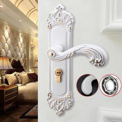 Modern Aluminum Alloy Household Anti-theft Mechanical Door Lock Bedroom Safety Mute Lock Core Furniture Hardware Accessories