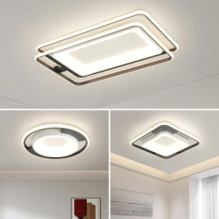 QILEMEI Modern Bedroom Ceiling Light Lamp Living Room Eye Protection Full Spectrum Ceiling Lamp Indoor Lighting Decoration