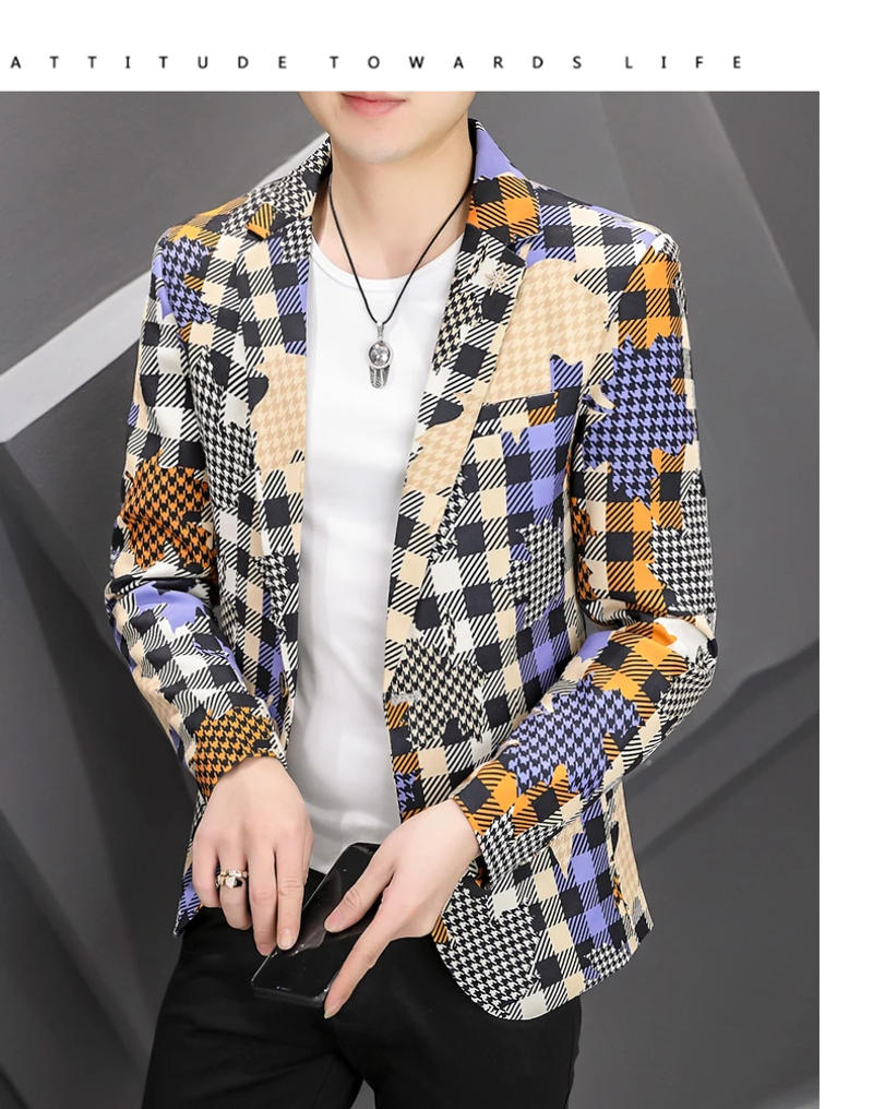 Description Picture 5 of itemSpring and Autumn Clothing New Fashion Handsome All The Fashion Men's Business Small Suit Korean Version Slim All The Matching
