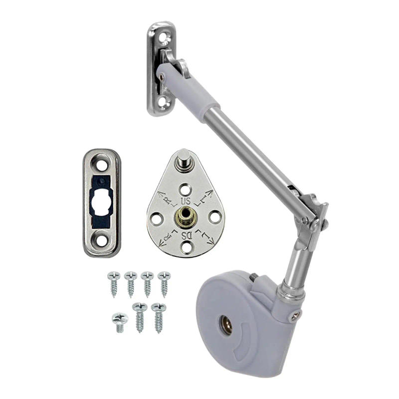 Description Picture 4 of itemLid Support Hinge Zinc Alloy Slow Closing Toy Box Hinges Soft Close for Storage Trunk Upward Opening Cabinet Flap Doors Toy Box